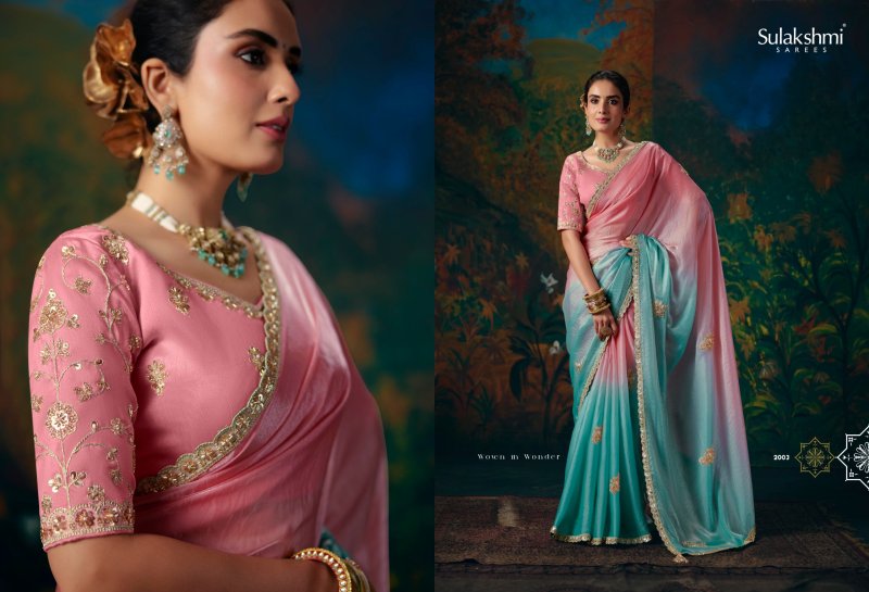 Virasat Vol 02 By Sulakshmi Fancy Fabric Designer Beads Work Saree